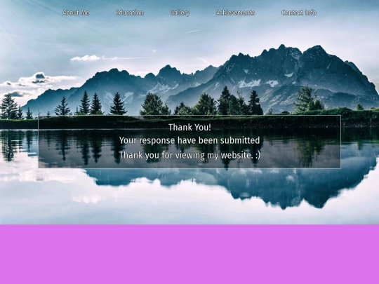 thankyou screenshot