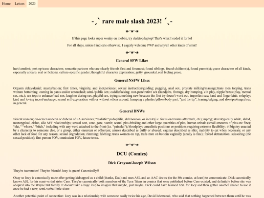 letters/raremaleslash23 screenshot