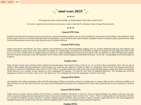letters/smutwars23 screenshot