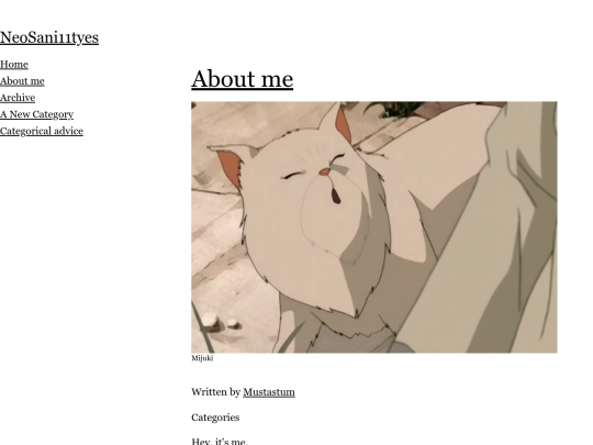 about-me screenshot