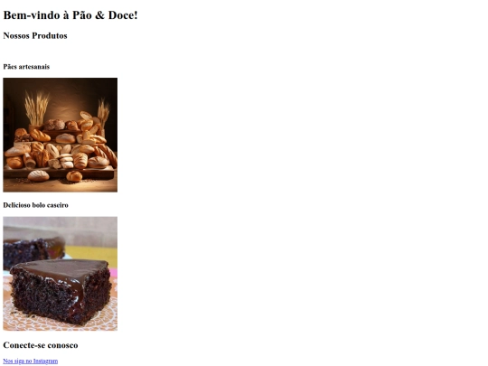 padaria screenshot