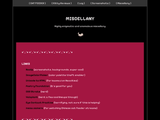 miscellaneous screenshot