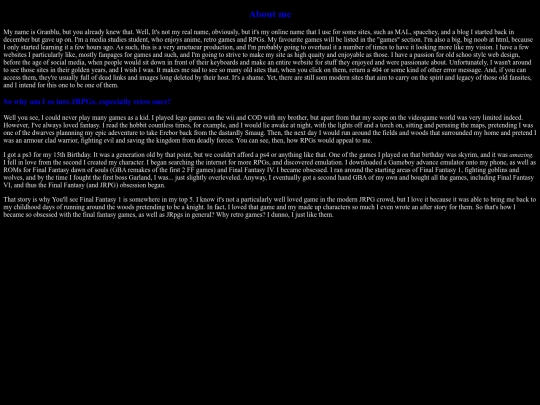 aboutme screenshot