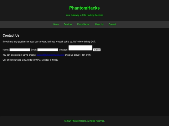 contact screenshot