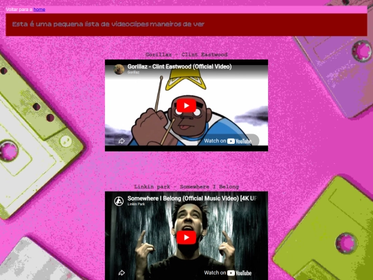 videos screenshot