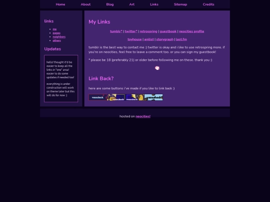 links/mylinks screenshot