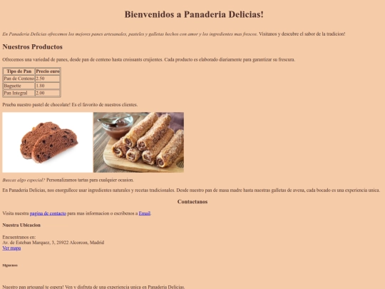 ejercicios/panaderia screenshot