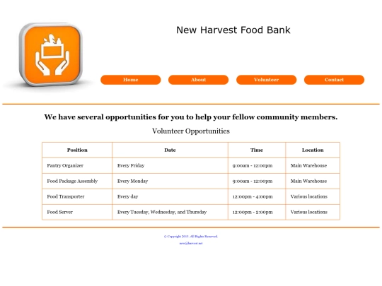 New Harvest Food Bank 04 screenshot