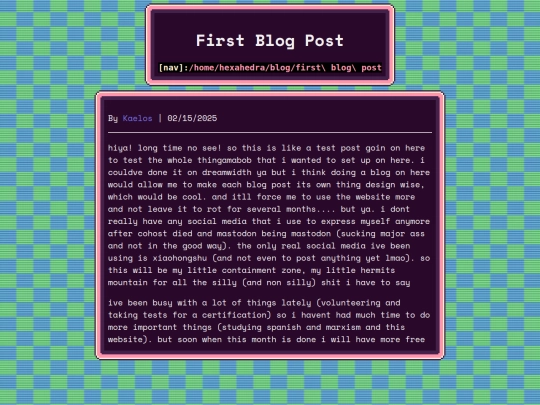 blog/2025/02-15 First Blog Post screenshot