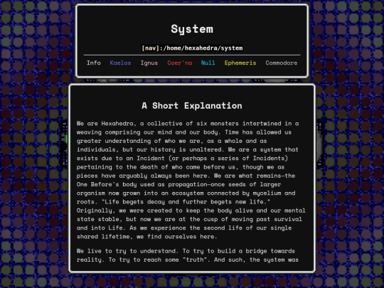 system screenshot