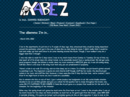 blog/dilemma screenshot