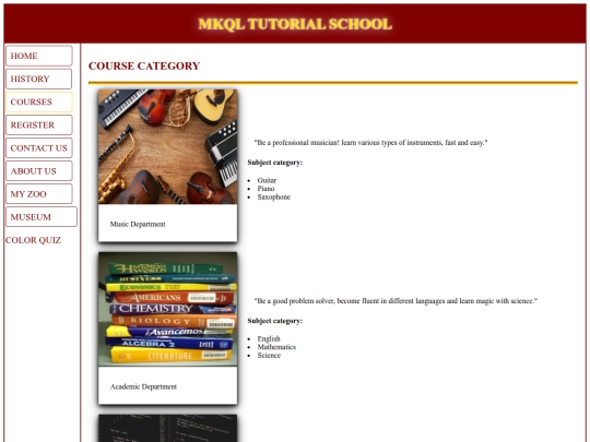 course screenshot
