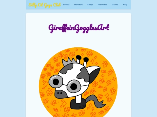 GiraffeinGogglesArt screenshot