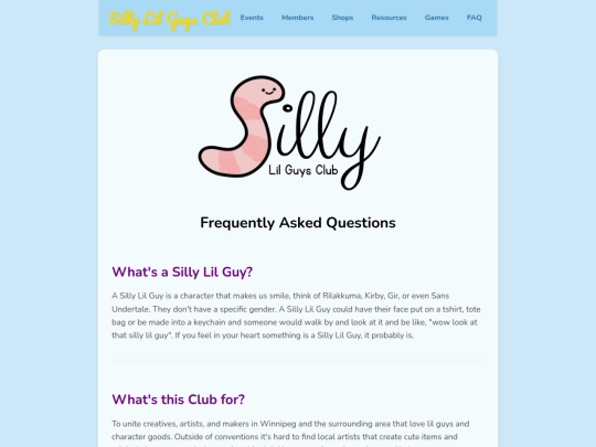 faq screenshot