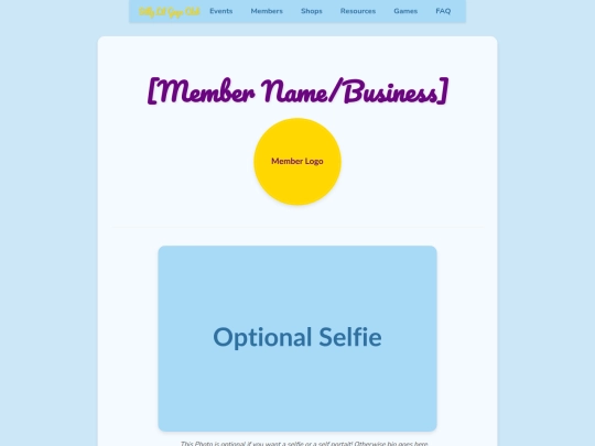 membertemplate screenshot