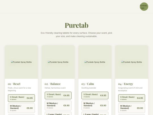 Puretab screenshot