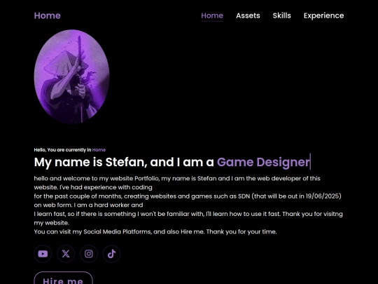 website assignment/main screenshot