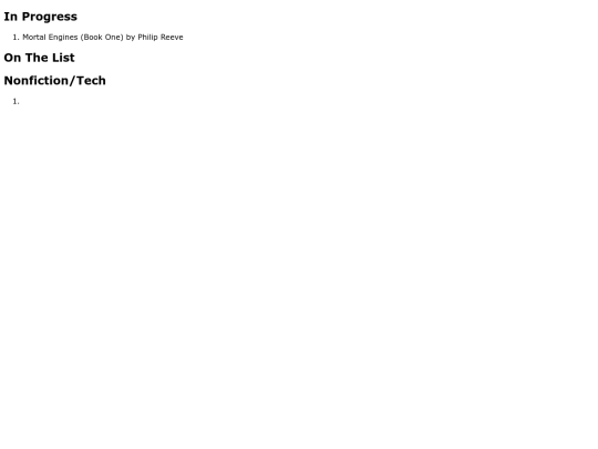 readinglist screenshot
