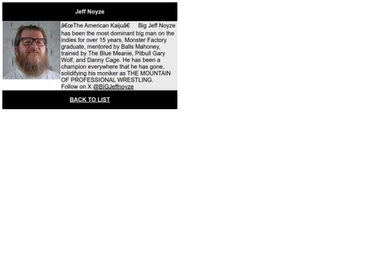 pages/roster/list/JeffNoyze screenshot