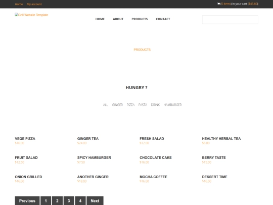 products screenshot