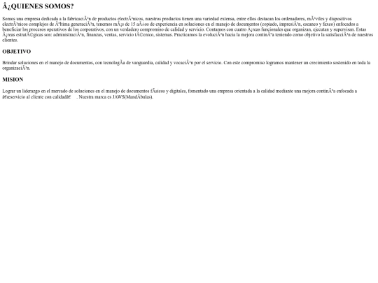 jaw/inicio screenshot