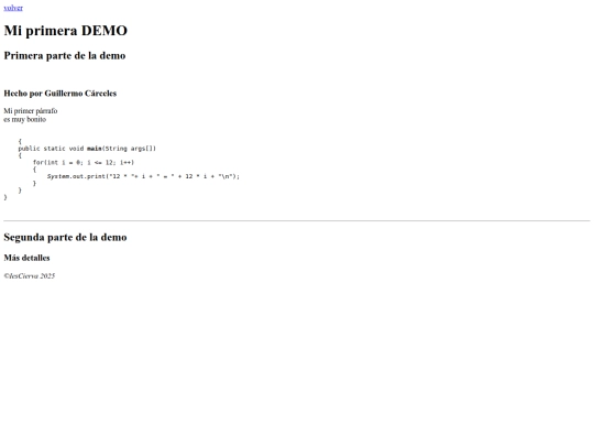 Demo screenshot