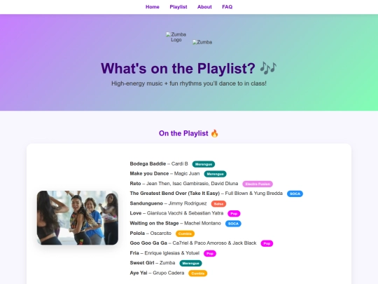 playlist screenshot