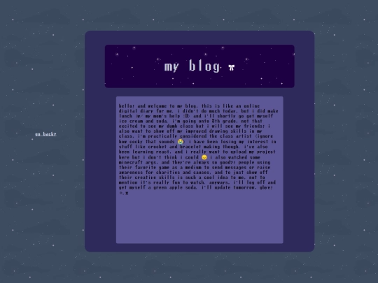 blog screenshot