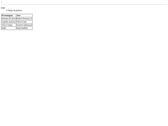 table screenshot