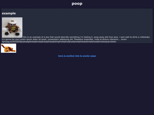 testpage screenshot