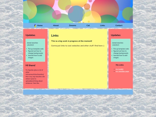 Links screenshot