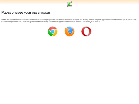 browser-not-supported screenshot