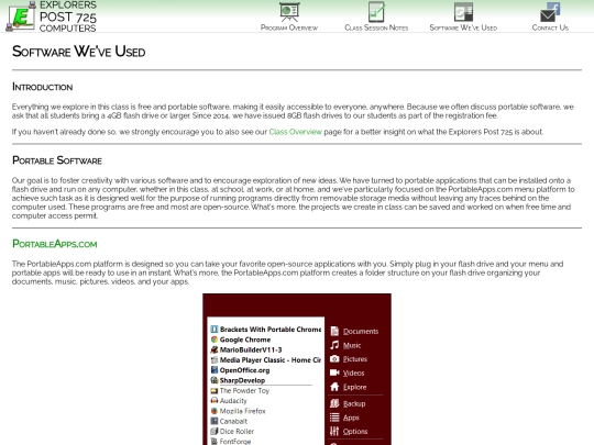programs screenshot