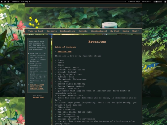 favorites screenshot