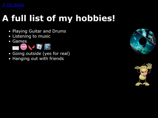 Hobbies screenshot