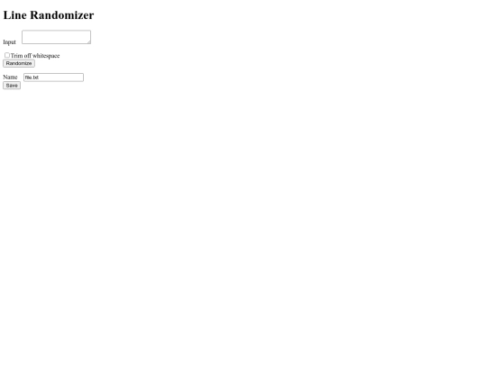 LineRandomizer screenshot