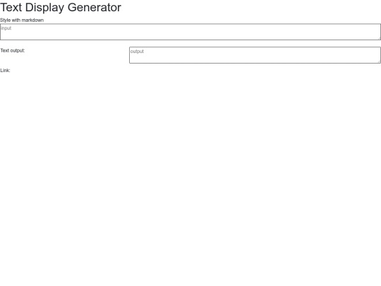 TextDisplay/generator screenshot
