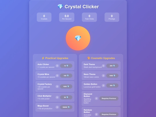 CrystalClicker screenshot