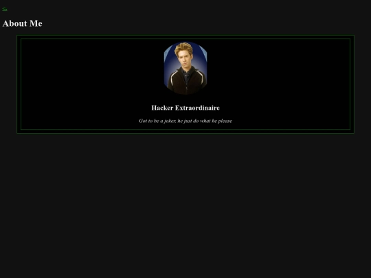 aboutme screenshot