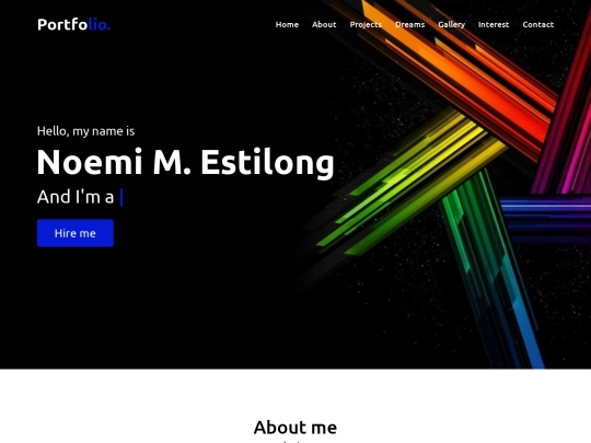 My Portfolio screenshot