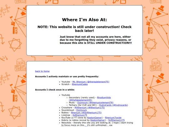 links screenshot