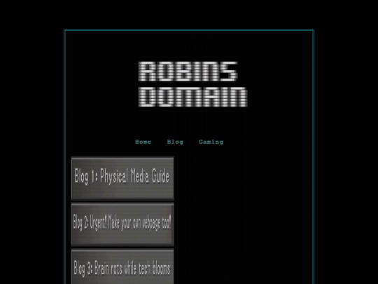 bloghomepage screenshot