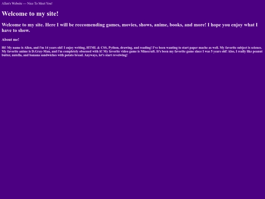 welcome screenshot