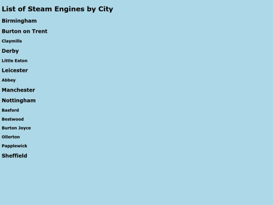 CityList screenshot