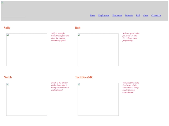 Staff-Page screenshot