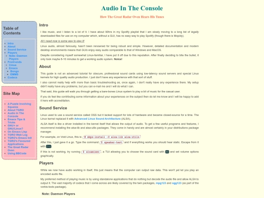 cli-audio screenshot