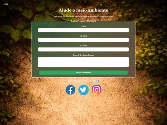 Formulário screenshot