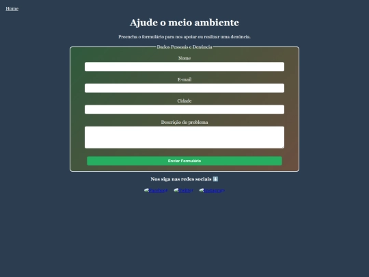 projeto/Formulário screenshot