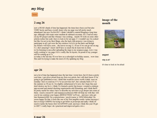 blog screenshot