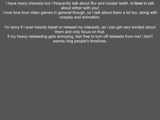 interests screenshot